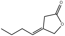 2(3H)-Furanone, 4-butylidenedihydro-, (E)- (9CI) 化学構造式