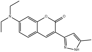 2H-1-Benzopyran-2-one, 7-(diethylamino)-3-(5-methyl-1H-pyrazol-3-yl)-|