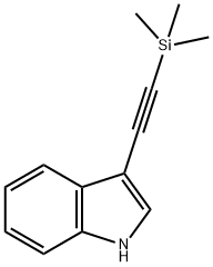 1H-Indole, 3-[2-(trimethylsilyl)ethynyl]- Structure