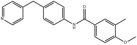 4-Methoxy-3-methyl-N-(4-(pyridin-4-ylmethyl)phenyl)benzamide Struktur