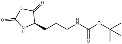 CARBAMIC ACID, N-[3-[(4R)-2,5-DIOXO-4-OXAZOLIDINYL]PROPYL]-, 1,1-DIMETHYLETHYL ESTER,1377983-29-3,结构式