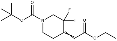 tert-Butyl 4-(2-ethoxy-2-oxoethyl)-5,5-difluoro-5,6-dihydropyridine-1(2h)-carboxylate,1378026-49-3,结构式