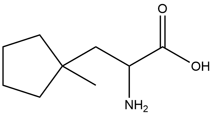 Cyclopentanepropanoic acid, α-amino-1-methyl-,1378271-18-1,结构式