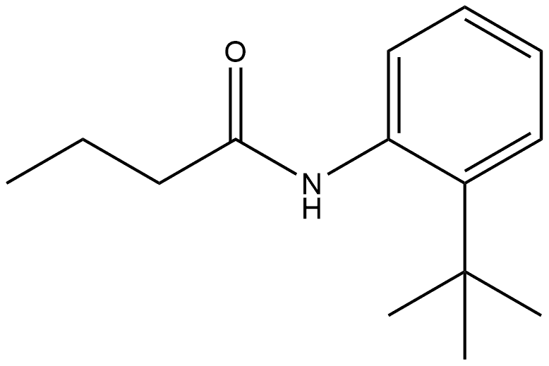 N-[2-(1,1-Dimethylethyl)phenyl]butanamide,1378312-91-4,结构式