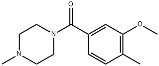 Methanone, (3-methoxy-4-methylphenyl)(4-methyl-1-piperazinyl)- Structure