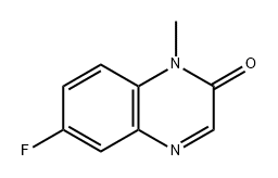 2(1H)-Quinoxalinone, 6-fluoro-1-methyl- 化学構造式