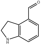 1H-Indole-4-carboxaldehyde, 2,3-dihydro- Structure