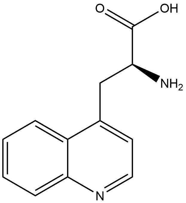 (S)-2-氨基-3-喹啉-4-基丙酸 结构式