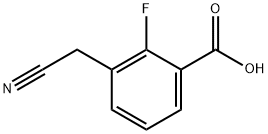 Benzoic acid, 3-(cyanomethyl)-2-fluoro- Struktur