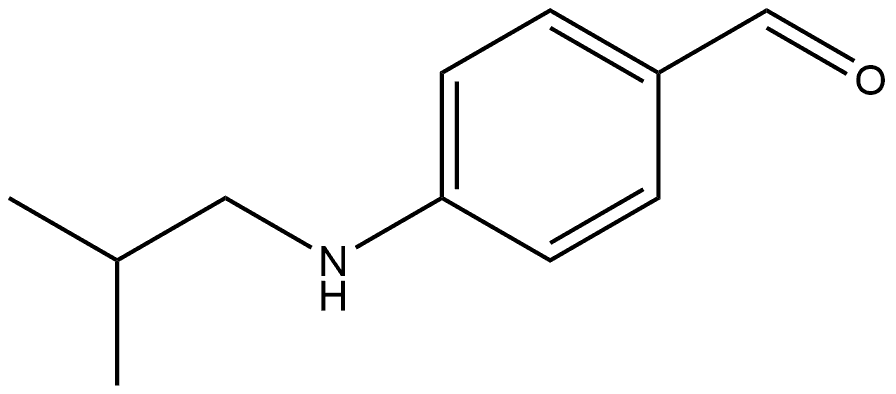 4-(异丁基氨基)苯甲醛, 1378676-08-4, 结构式