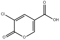 2H-Pyran-5-carboxylic acid, 3-chloro-2-oxo- Struktur