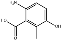 6-Amino-3-hydroxy-2-methylbenzoic acid Struktur
