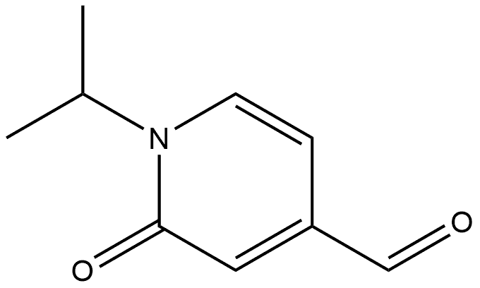 1,2-Dihydro-1-(1-methylethyl)-2-oxo-4-pyridinecarboxaldehyde Struktur