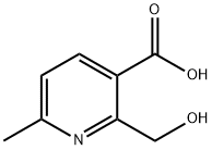 3-Pyridinecarboxylic acid, 2-(hydroxymethyl)-6-methyl- Structure