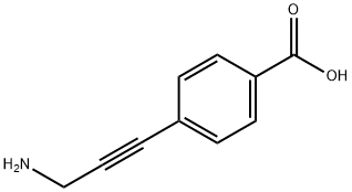 Benzoic acid, 4-(3-amino-1-propyn-1-yl)-,1378787-01-9,结构式