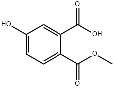 1,2-Benzenedicarboxylic acid, 4-hydroxy-, 1-methyl ester Structure