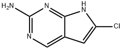 6-Chloro-7H-pyrrolo[2,3-d]pyrimidin-2-amine Struktur