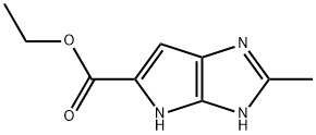 Ethyl 2-methyl-3,4-dihydropyrrolo[2,3-d]imidazole-5-carboxylate 化学構造式