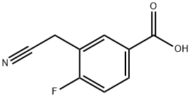 Benzoic acid, 3-(cyanomethyl)-4-fluoro- Structure