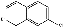 2-(溴甲基)-4-氯苯甲醛 结构式