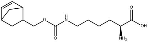 N6-((bicyclo[2.2.1]hept-5-en-2-ylmethoxy)carbonyl)-L-lysine 化学構造式