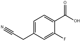 Benzoic acid, 4-(cyanomethyl)-2-fluoro- Struktur