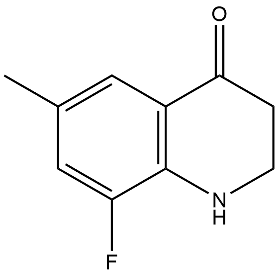 8-Fluoro-2,3-dihydro-6-methyl-4(1H)-quinolinone Struktur