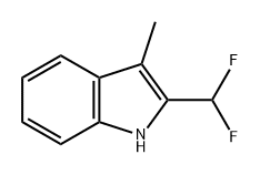 2-(二氟甲基)-3-甲基-1H-吲哚,1379263-70-3,结构式