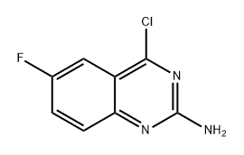 2-Quinazolinamine, 4-chloro-6-fluoro- 化学構造式