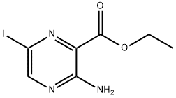 2-Pyrazinecarboxylic acid, 3-amino-6-iodo-, ethyl ester,1379295-20-1,结构式