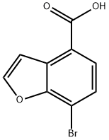 7-溴苯并呋喃-4-羧酸, 1379300-53-4, 结构式