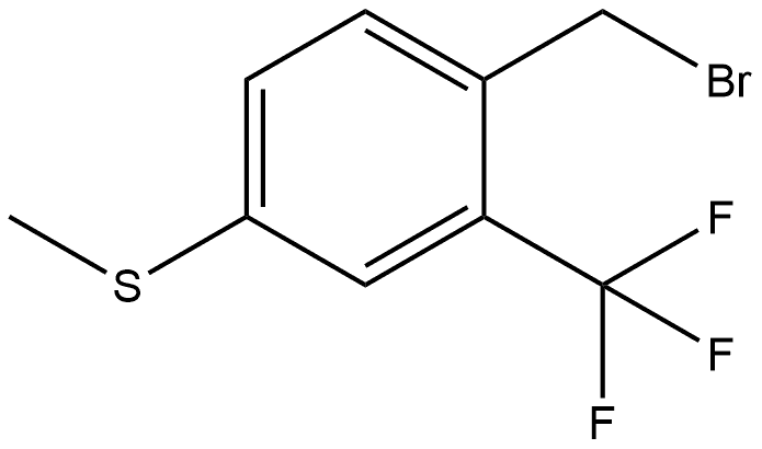 1-(Bromomethyl)-4-(methylthio)-2-(trifluoromethyl)benzene Structure