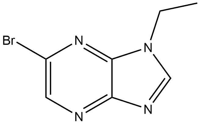 6-Bromo-1-ethyl-1H-imidazo[4,5-b]pyrazine Struktur