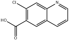 6-Quinolinecarboxylic acid, 7-chloro- Structure