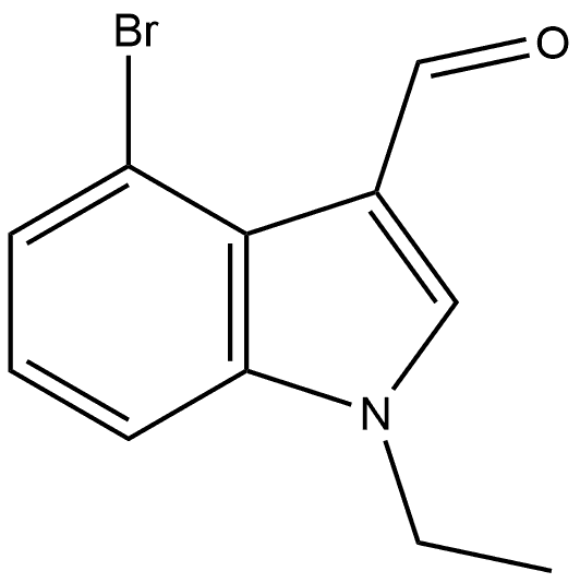 4-Bromo-1-ethyl-1H-indole-3-carboxaldehyde Structure