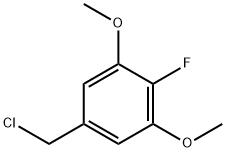 Benzene, 5-(chloromethyl)-2-fluoro-1,3-dimethoxy- Struktur
