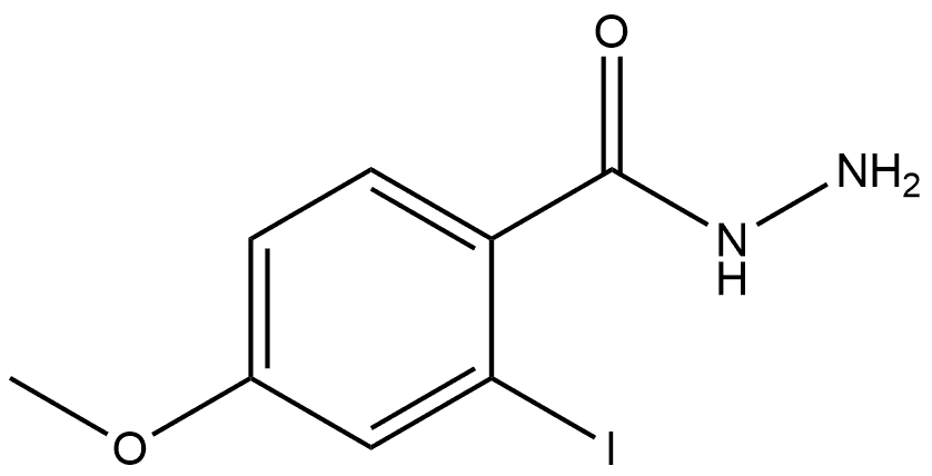 2-Iodo-4-methoxybenzoic acid hydrazide Structure