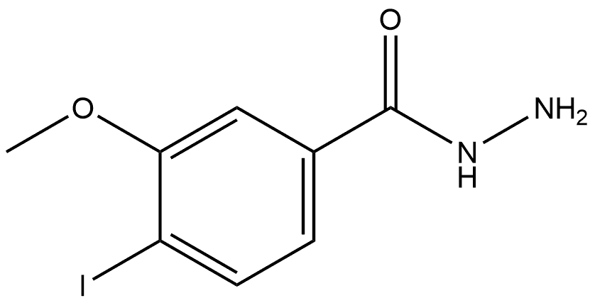 4-Iodo-3-methoxybenzoic acid hydrazide Structure