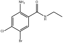 2-Amino-5-bromo-4-chloro-N-ethylbenzamide Struktur