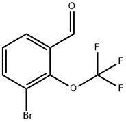 Benzaldehyde, 3-bromo-2-(trifluoromethoxy)- Structure