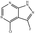 1H-Pyrazolo[3,4-d]pyrimidine, 4-chloro-3-fluoro- Structure