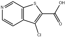 Thieno[2,3-c]pyridine-2-carboxylic acid, 3-chloro- Struktur