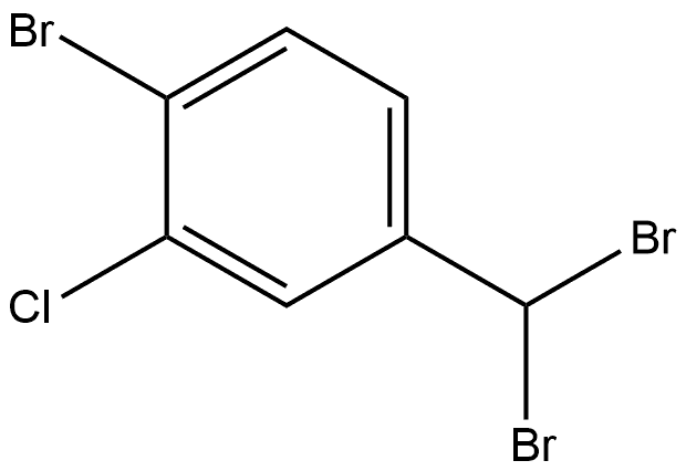 1-Bromo-2-chloro-4-(dibromomethyl)benzene Structure