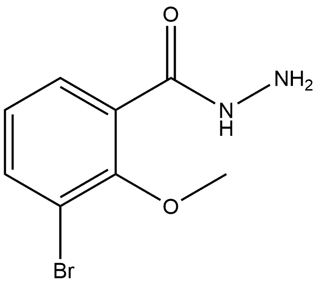 3-Bromo-2-methoxybenzoic acid hydrazide Structure