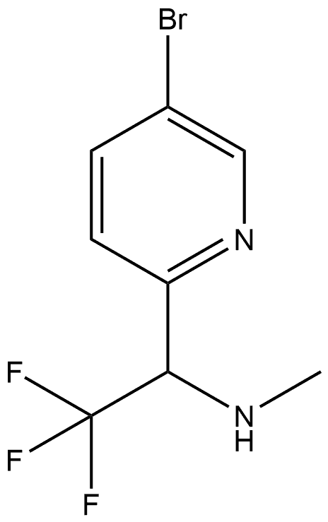 2-Pyridinemethanamine, 5-bromo-N-methyl-α-(trifluoromethyl)- Struktur