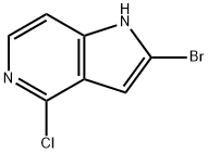 1H-Pyrrolo[3,2-c]pyridine, 2-bromo-4-chloro-,1379356-94-1,结构式