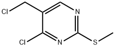 Pyrimidine, 4-chloro-5-(chloromethyl)-2-(methylthio)- Structure