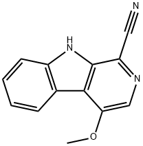 9H-Pyrido[3,4-b]indole-1-carbonitrile, 4-methoxy- Struktur