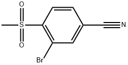 3-Bromo-4-(methylsulfonyl)benzonitrile Struktur