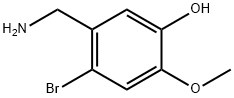 Phenol, 5-(aminomethyl)-4-bromo-2-methoxy- 化学構造式